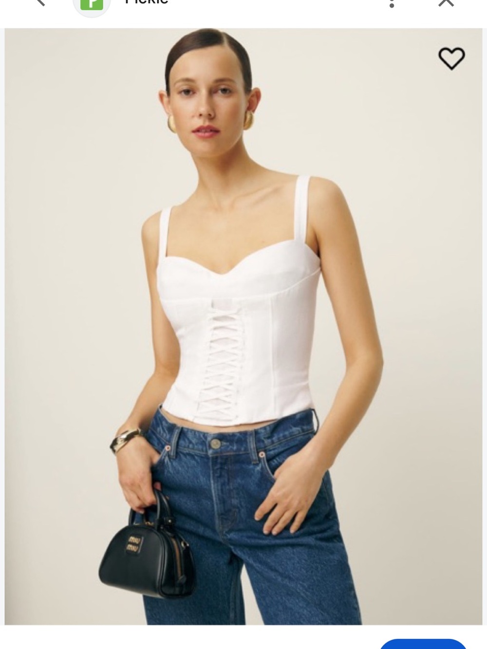Reformation Gaia Linen Top